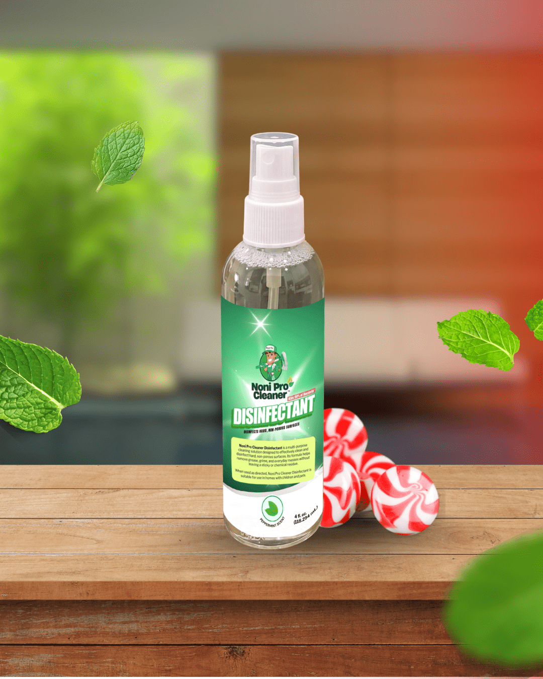 4oz Noni Pro Travel Disinfectant Solution - Peppermint Scented