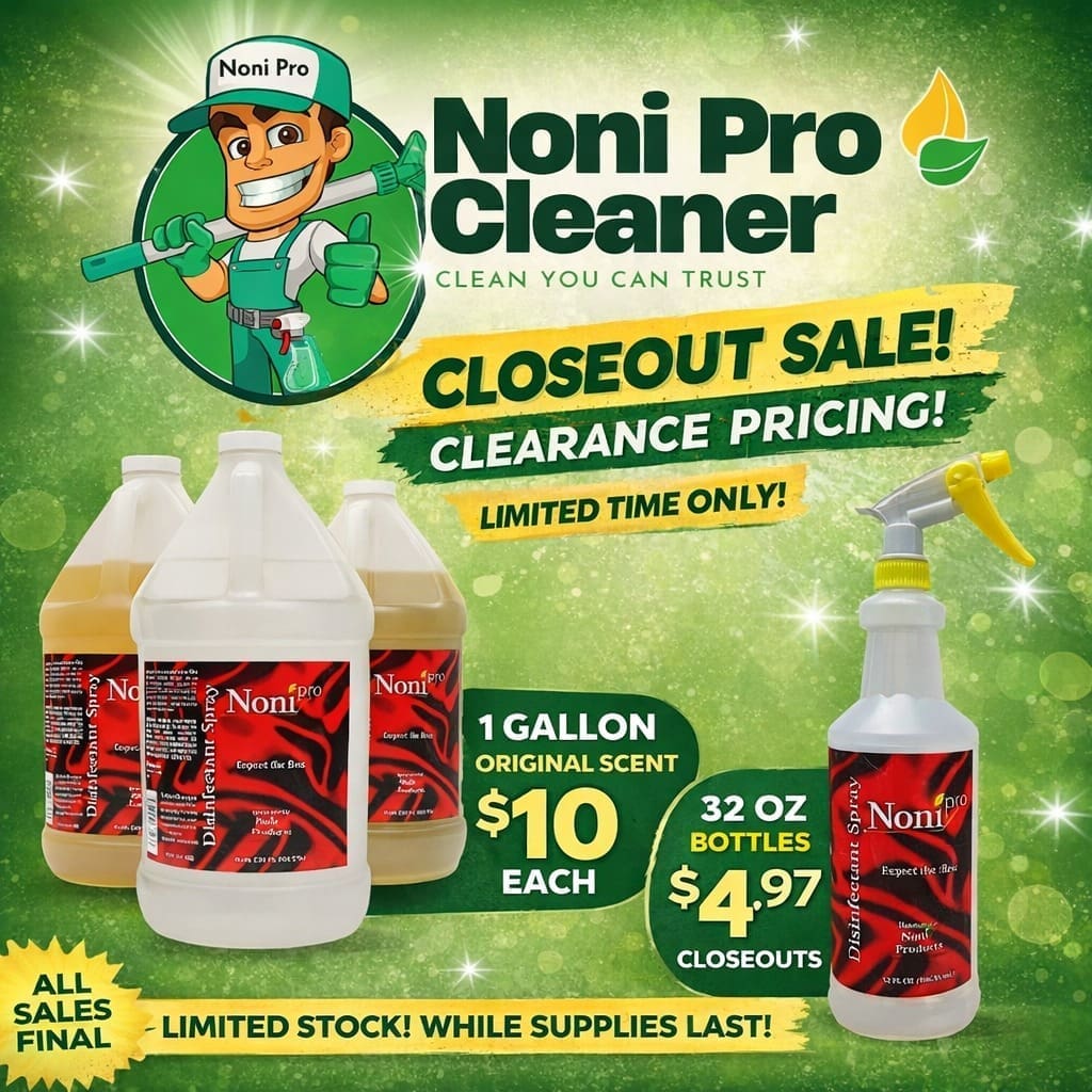 32oz Noni Pro Disinfectant Solution - Original Scented Clearance